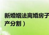 新婚姻法离婚房子怎么分配（新婚姻法离婚房产分割）