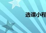选课小程序（选课英文）