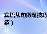 宾语从句做题技巧（关于宾语从句做题技巧介绍）