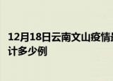 12月18日云南文山疫情最新状况今天及文山最新疫情目前累计多少例