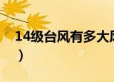14级台风有多大风力（14级台风有多大威力）