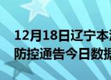 12月18日辽宁本溪今天疫情信息及本溪疫情防控通告今日数据