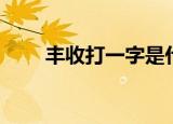 丰收打一字是什么字（丰收打一字）