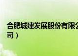 合肥城建发展股份有限公司常亮（合肥城建发展股份有限公司）