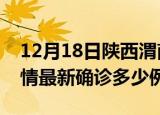 12月18日陕西渭南疫情今天多少例及渭南疫情最新确诊多少例