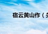 宿云黄山作（关于宿云黄山作介绍）
