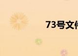 73号文件全文（73号）