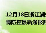 12月18日浙江湖州疫情最新通报表及湖州疫情防控最新通报数据