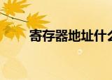 寄存器地址什么意思（寄存器地址）