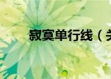 寂寞单行线（关于寂寞单行线介绍）