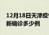 12月18日天津疫情今天多少例及天津疫情最新确诊多少例