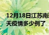 12月18日江苏南通疫情新增病例数及南通今天疫情多少例了