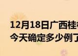12月18日广西桂林疫情情况数据及桂林疫情今天确定多少例了