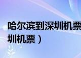 哈尔滨到深圳机票最便宜多少钱（哈尔滨到深圳机票）