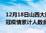 12月18日山西大同疫情新增多少例及大同新冠疫情累计人数多少