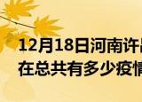 12月18日河南许昌疫情新增确诊数及许昌现在总共有多少疫情