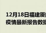 12月18日福建厦门疫情最新数据消息及厦门疫情最新报告数据