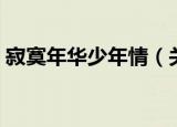 寂寞年华少年情（关于寂寞年华少年情介绍）