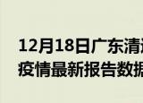12月18日广东清远疫情最新数据消息及清远疫情最新报告数据