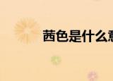 茜色是什么意思（茜色的街道）