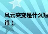 风云突变是什么短语类型（风云突变是什么生肖）