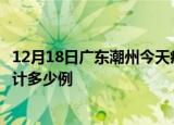 12月18日广东潮州今天疫情近期情况及潮州最新疫情目前累计多少例