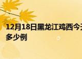 12月18日黑龙江鸡西今天疫情最新情况及鸡西疫情最新确诊多少例