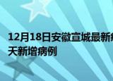 12月18日安徽宣城最新疫情情况数量及宣城疫情最新消息今天新增病例