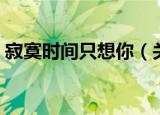 寂寞时间只想你（关于寂寞时间只想你介绍）