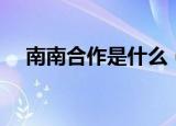 南南合作是什么（南南合作是什么意思）