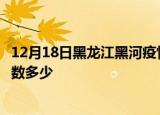 12月18日黑龙江黑河疫情新增多少例及黑河新冠疫情累计人数多少