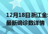 12月18日浙江金华最新疫情状况及金华疫情最新确诊数详情