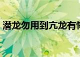 潜龙勿用到亢龙有悔共六个阶段（潜龙勿用）