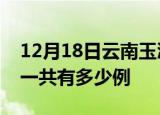 12月18日云南玉溪疫情最新情况及玉溪疫情一共有多少例