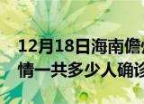 12月18日海南儋州目前疫情是怎样及儋州疫情一共多少人确诊了