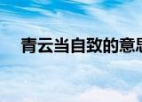 青云当自致的意思（青云当自致下一句）