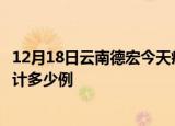 12月18日云南德宏今天疫情近期情况及德宏最新疫情目前累计多少例