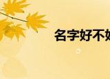 名字好不好（名字好不好）