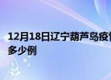 12月18日辽宁葫芦岛疫情今天多少例及葫芦岛疫情最新确诊多少例