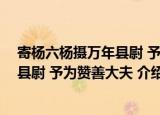 寄杨六杨摄万年县尉 予为赞善大夫 （关于寄杨六杨摄万年县尉 予为赞善大夫 介绍）