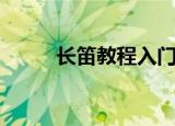 长笛教程入门零基础（长笛教程）