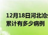 12月18日河北沧州疫情病例统计及沧州疫情累计有多少病例