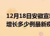 12月18日安徽宣城最新疫情状况及宣城今天增长多少例最新疫情