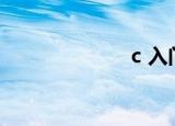 c 入门（c real）