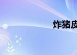 炸猪皮（zzp是谁）
