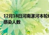 12月18日河南漯河本轮疫情累计确诊及漯河疫情最新确诊数感染人数