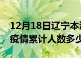 12月18日辽宁本溪疫情动态实时及本溪新冠疫情累计人数多少