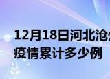 12月18日河北沧州疫情最新情况及沧州这次疫情累计多少例