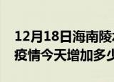 12月18日海南陵水疫情最新消息数据及陵水疫情今天增加多少例