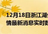 12月18日浙江湖州疫情最新通报表及湖州疫情最新消息实时数据